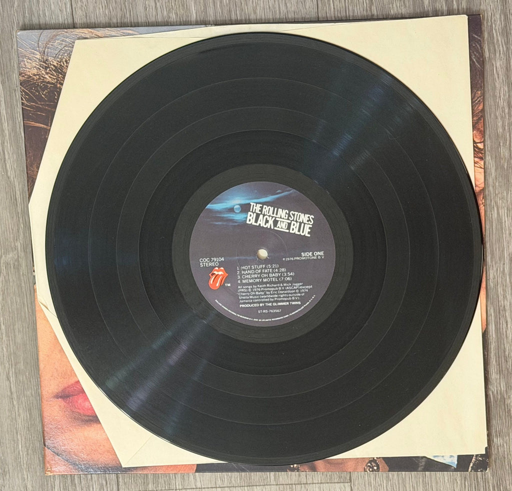 The Rolling Stones Black and Blue Vinyl Record LP 1976 COC 79104
