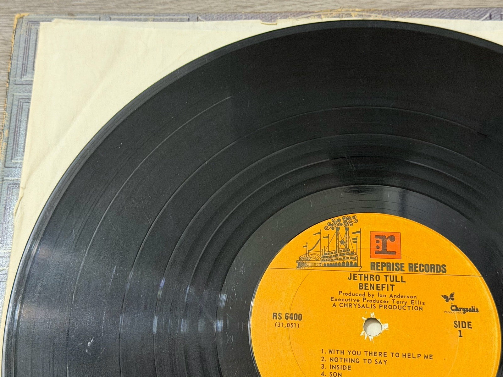 Jethro Tull Benefit -  Vinyl Album  1970  Reprise - RS 6400 VG/G