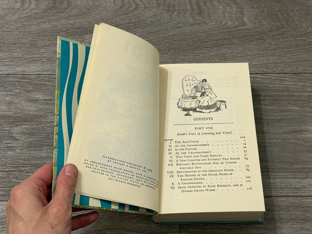 Vtg Heidi By Johanna Spyri & Hans Brinker By Mary Maples Dodge Hardcover Book