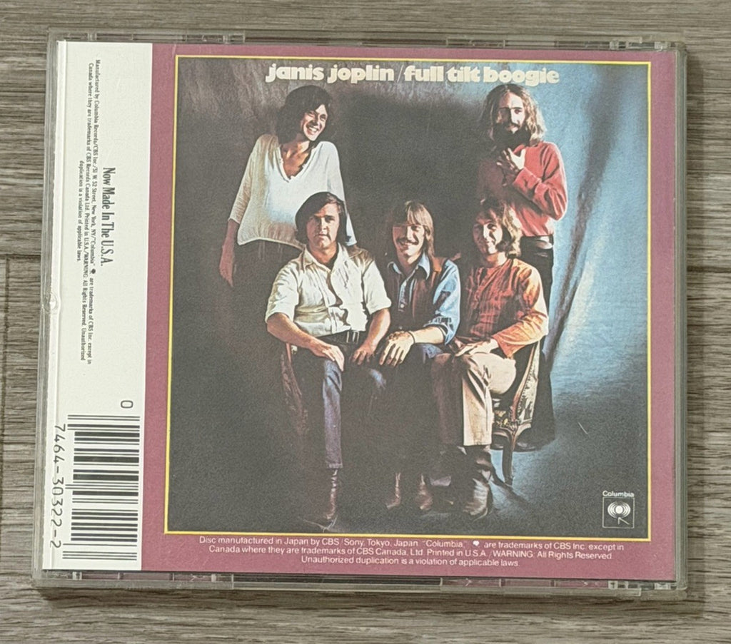 Pearl by Janis Joplin & the Full Tilt Boogie Band/Janis Joplin (CD, Oct-1990)