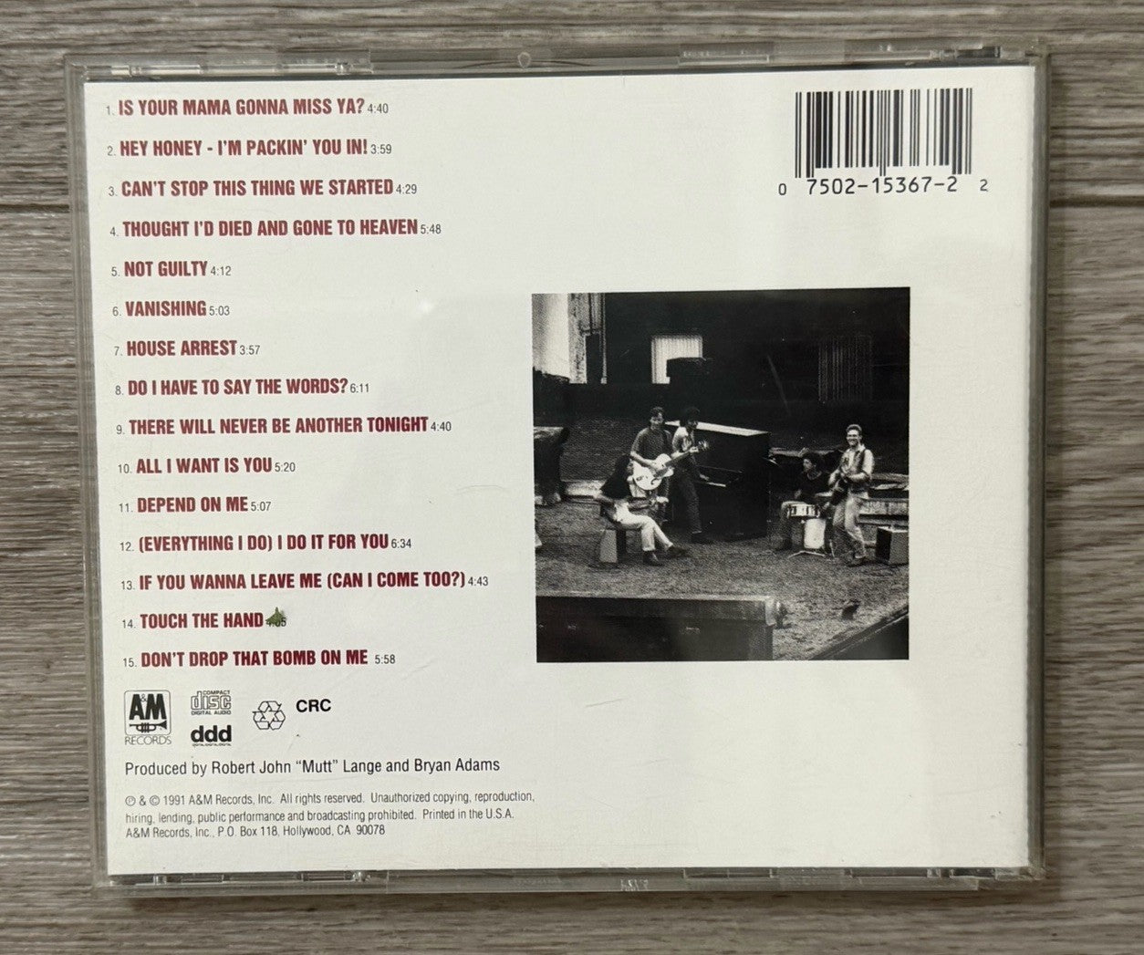 Waking Up the Neighbours by Bryan Adams (CD, Sep-1991, A&M (USA))