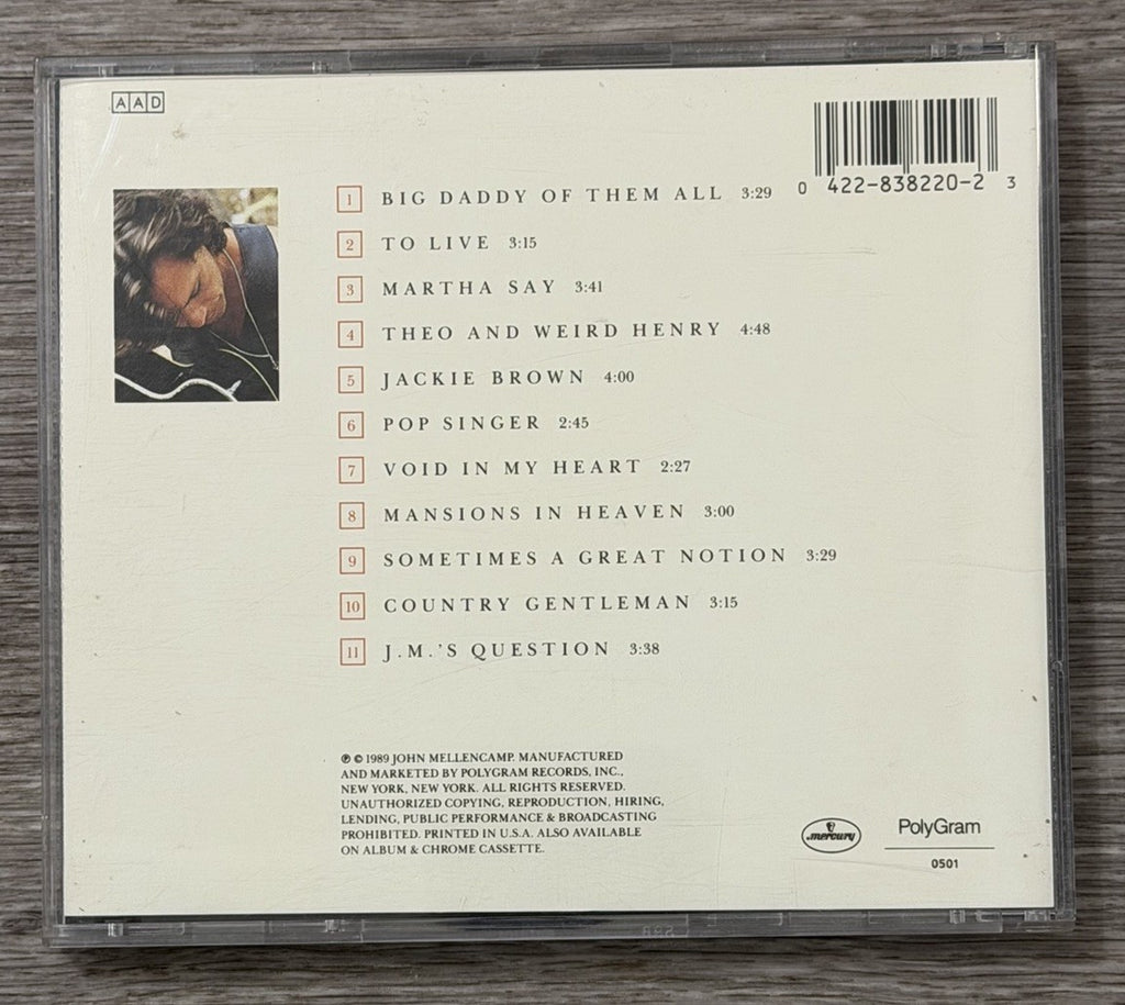 John Cougar Mellencamp  ‎– Big Daddy   (Box C636)