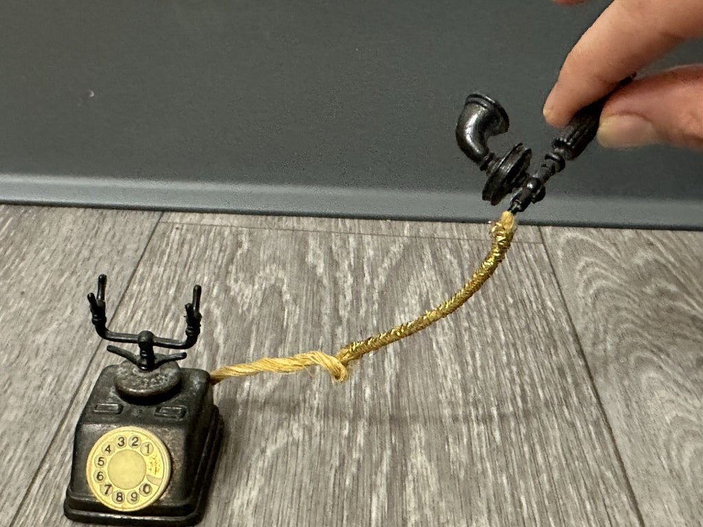 Durham Industries Metal Miniature Rotary Phone No. 5404