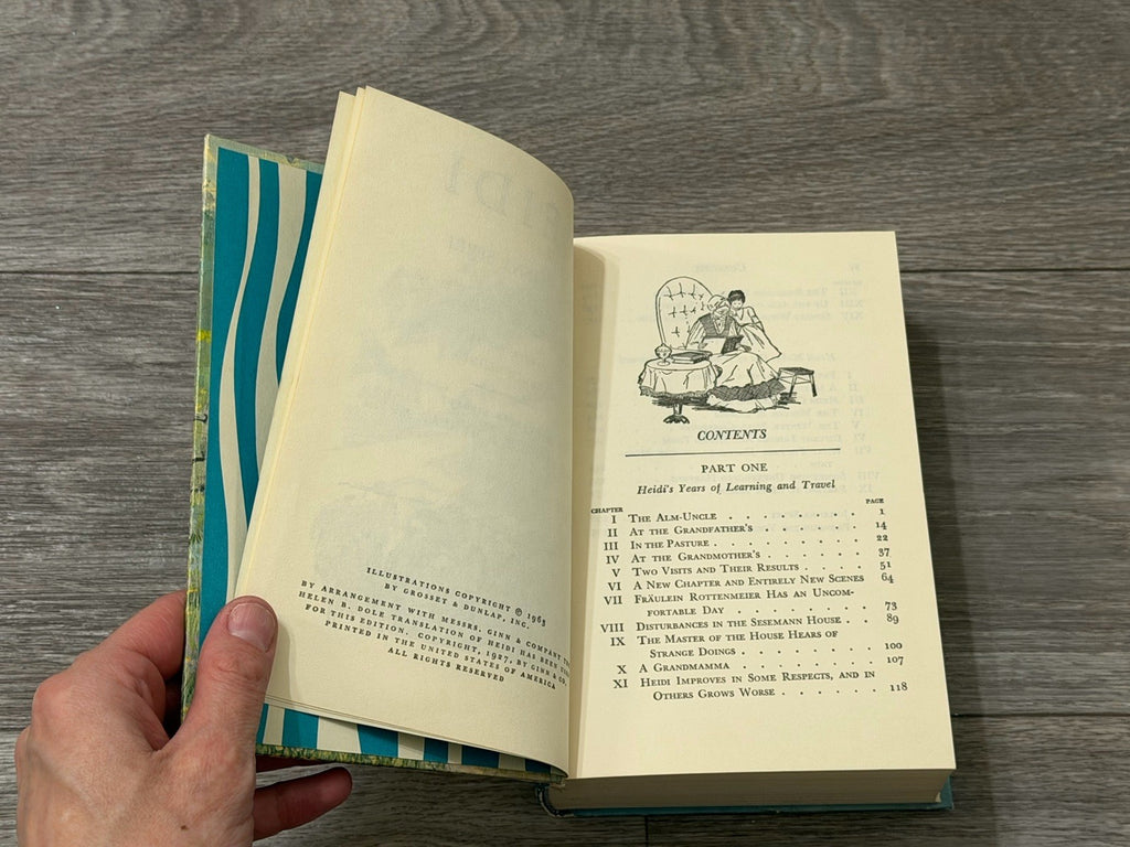 Vtg Heidi By Johanna Spyri & Hans Brinker By Mary Maples Dodge Hardcover Book