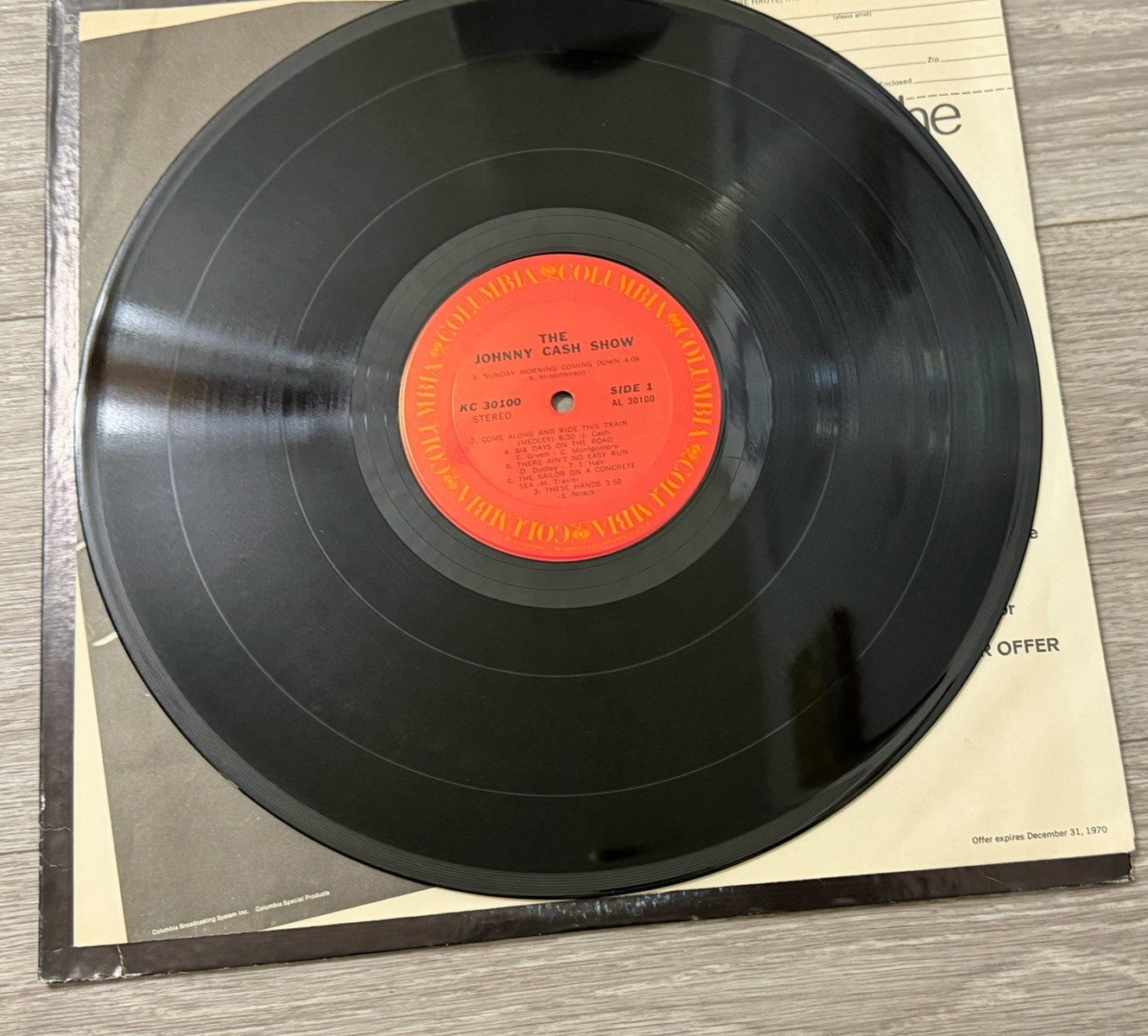 JOHNNY CASH – THE JOHNNY CASH SHOW - VINYL LP - AA