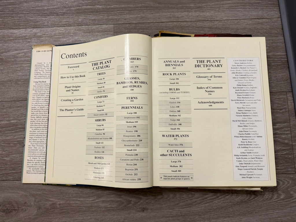 American Horticultural Society Encyclopedia 1989 Hardcover Dust Jacket Vintage