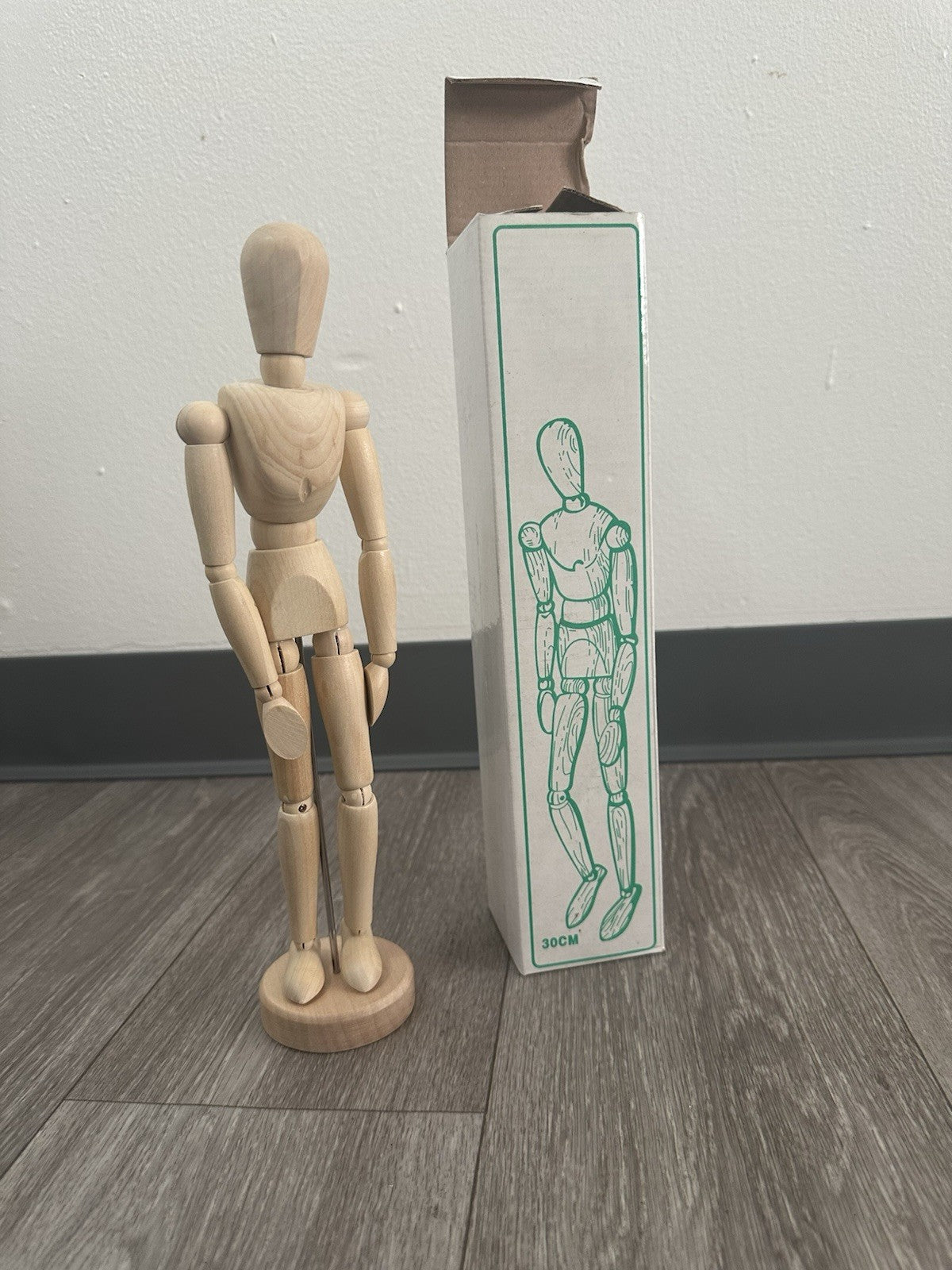 Vintage Wooden Positionable Manikin 12” 30cm. Excellent Condition