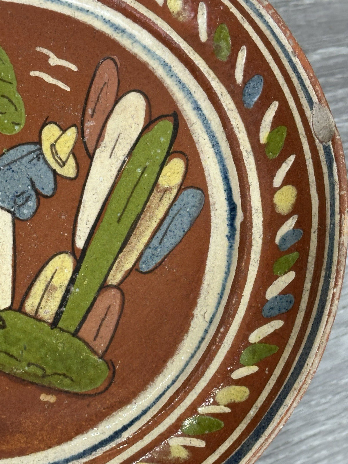 Vintage Mexican Clay Dish - Made In Mexico