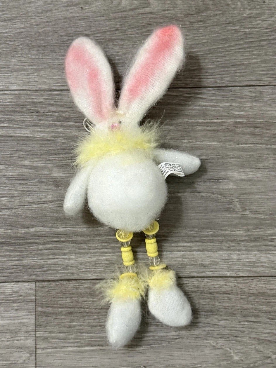 Cute Bunny Decoration With Heart Nose & Buttons On His Legs Easter/Spring Decor