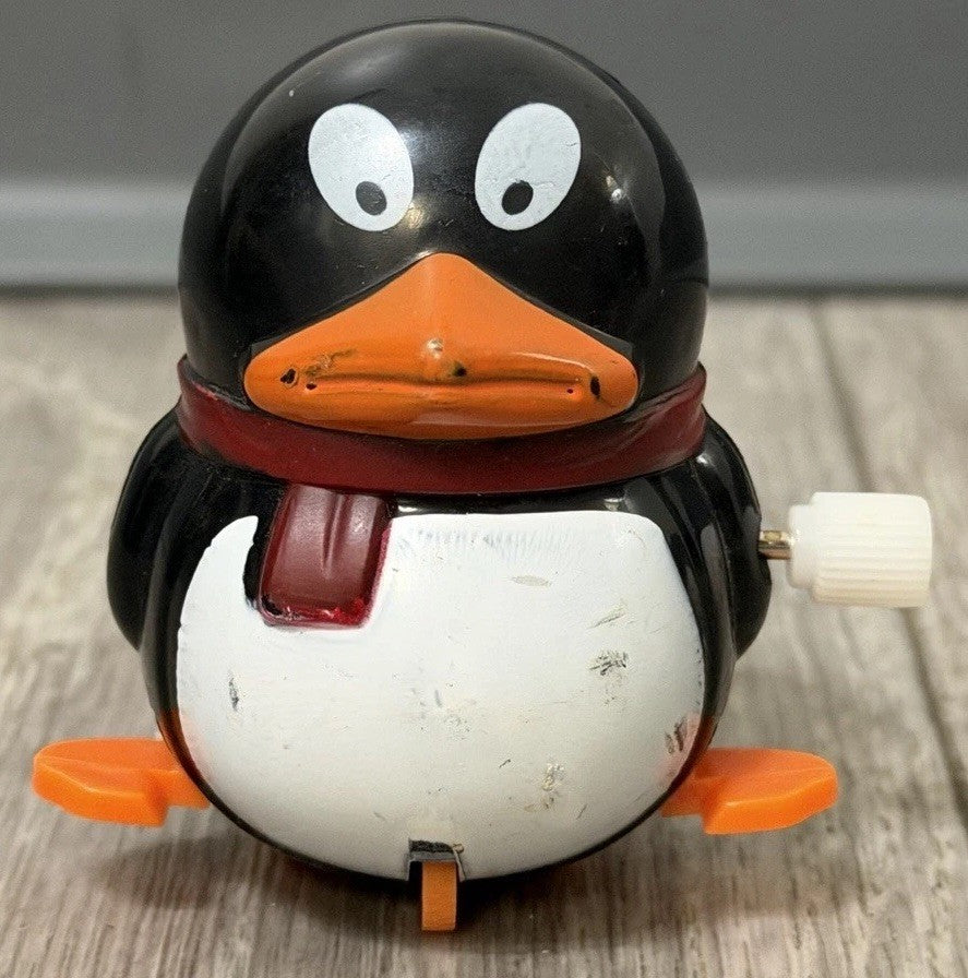 Vintage Robin Reed PENQUIN WIND UP TOY Winter Christmas Holiday Toy