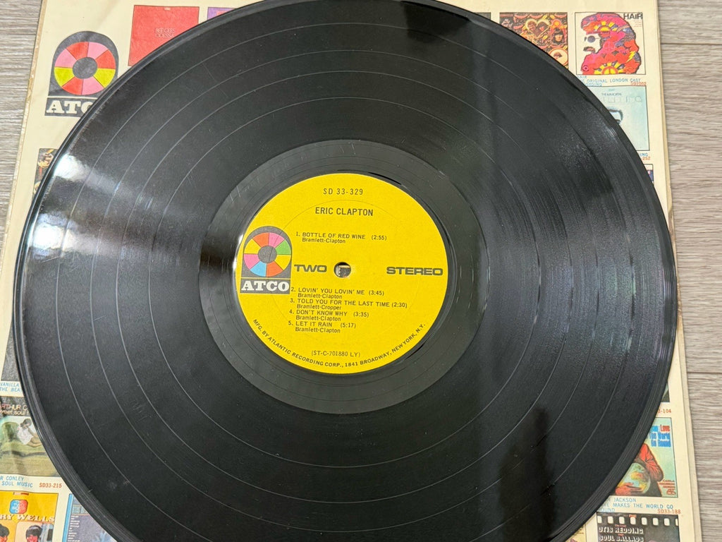 1972 Eric Clapton Eric Clapton LP Vinyl ATCO Rock 12" 33 RPM Stereo