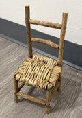 Cute Wood Ladder Back Doll Teddy Bear Chair 10” Tall Does Not Sit Sturdy