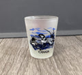 Mississuaga Ontario Canada Frosted Ducks Shot Glass