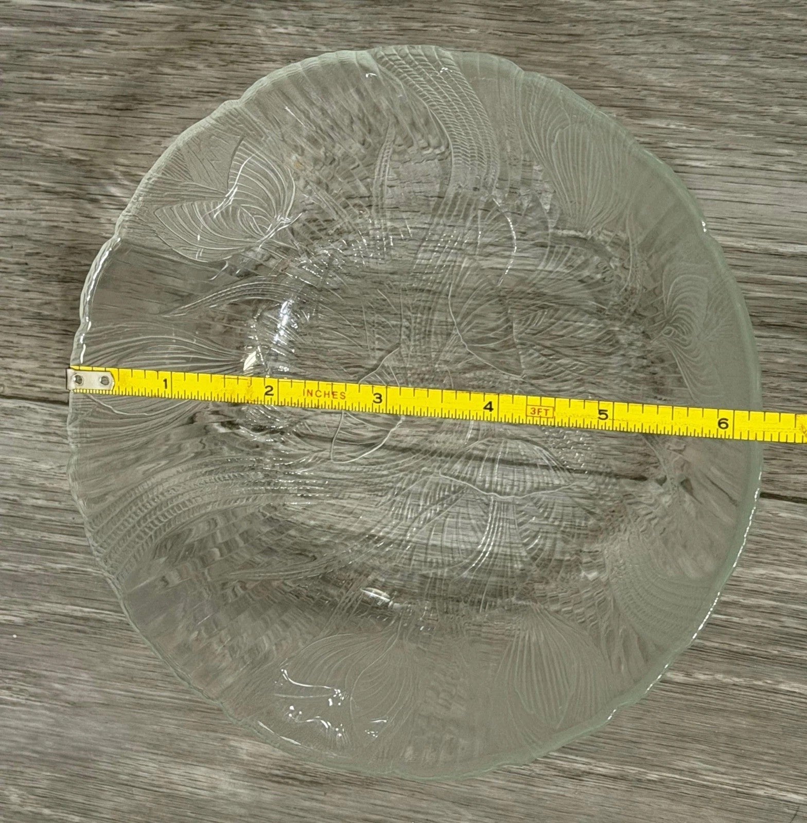 Set of 4 Arcoroc USA Glass Canterbury Crocus 6.25" Cereal/Salad Bowls - textured