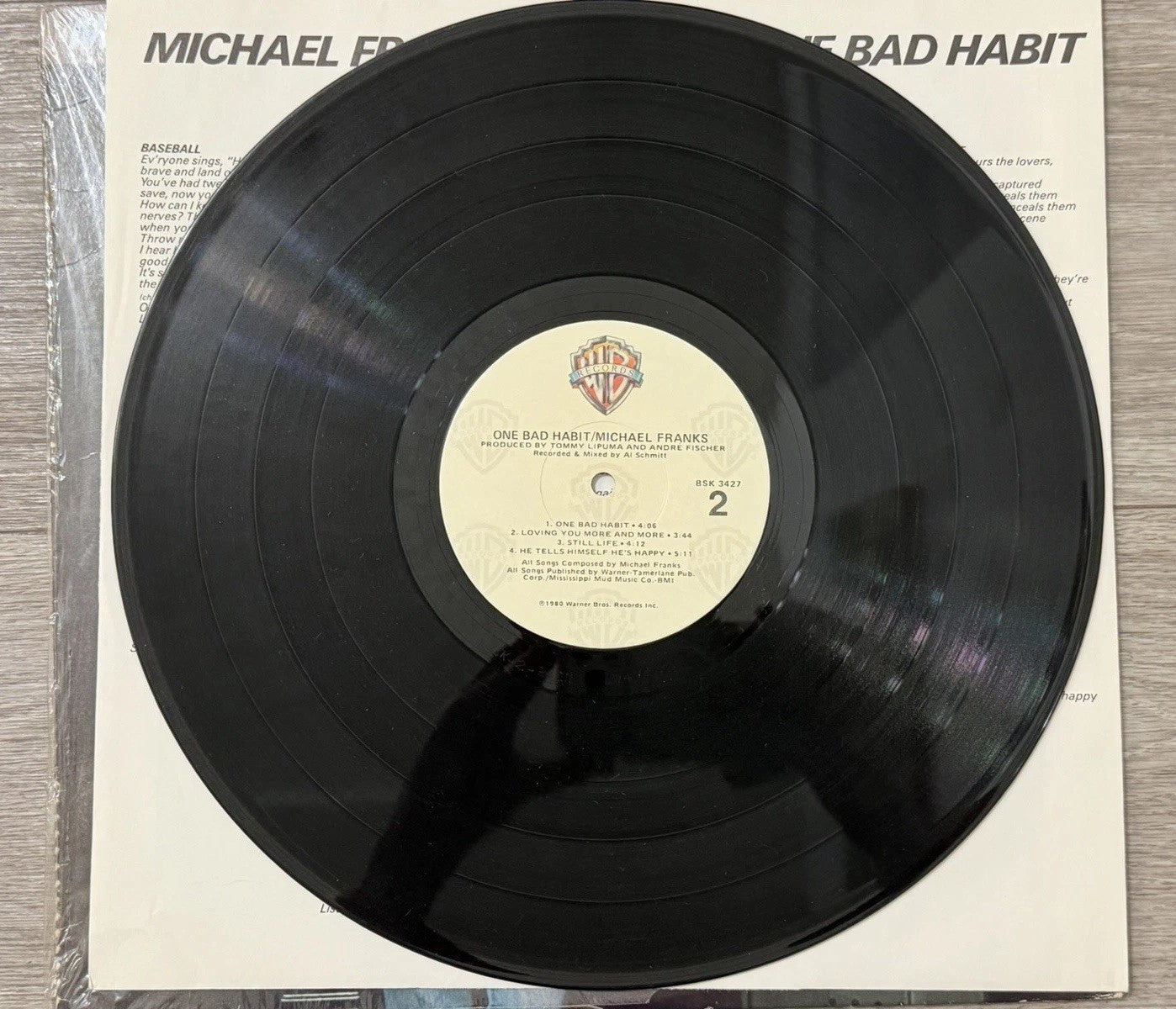 Michael Franks One Bad Habit Vinyl BSK-3427