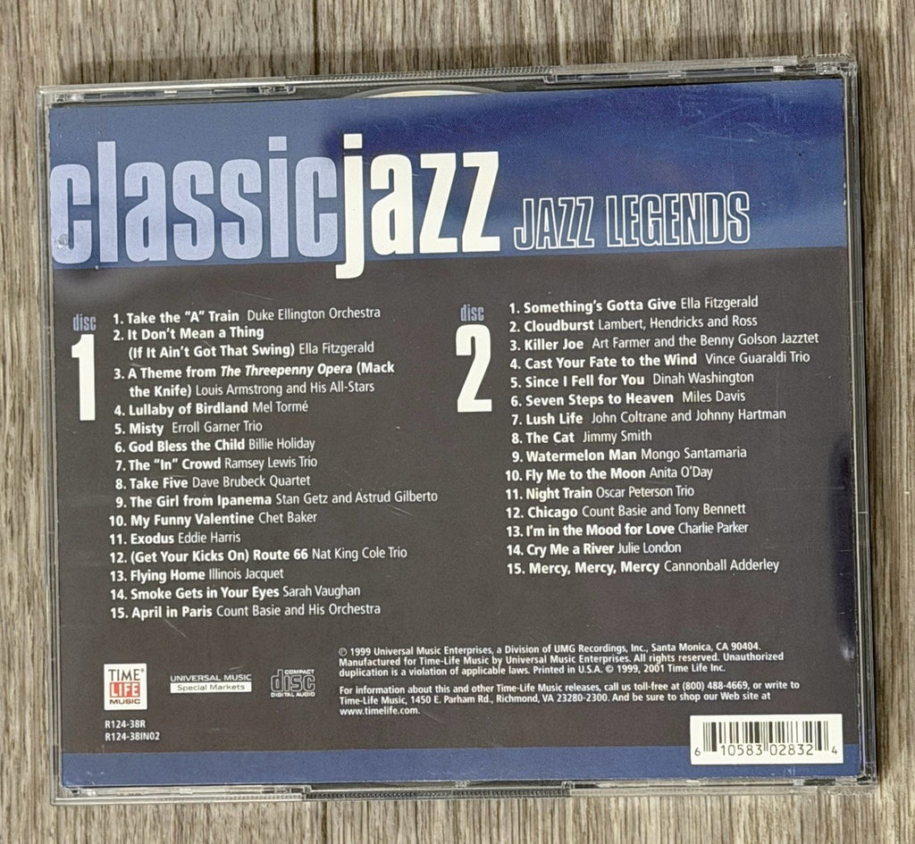 Various Artists : Classic Jazz: Jazz Legends CD 1999 R124-38R Double CD
