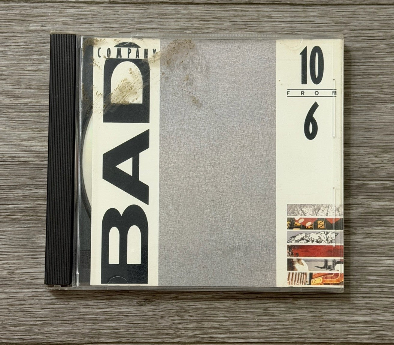 10 from 6 by Bad Company CD 1985 Atlantic Label A2 81625 Cracked