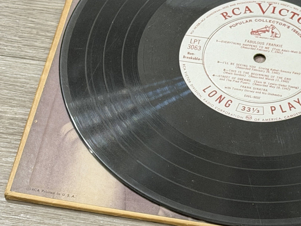 Fabulous Frankie ~ Frank Sinatra LPT3063 RCA  33 Record