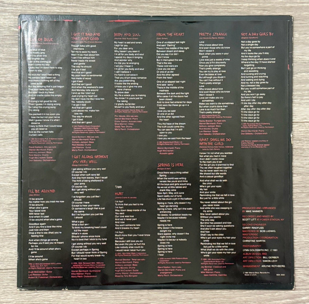 Carly Simon - Torch, Vinyl LP, First Pressing, 1981, Warner Bros., BSK3592