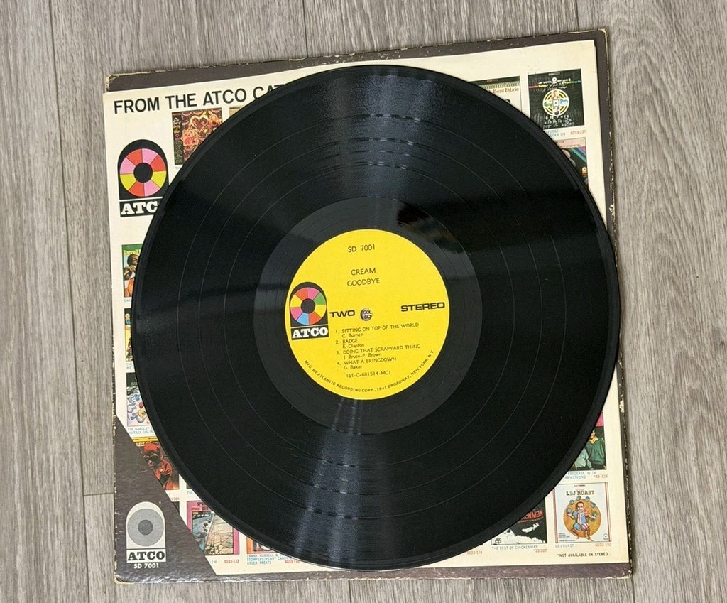 Cream - Goodbye Cream Orig ATCO U.S. pressing (SD‑7001) W/ factory cut‑out