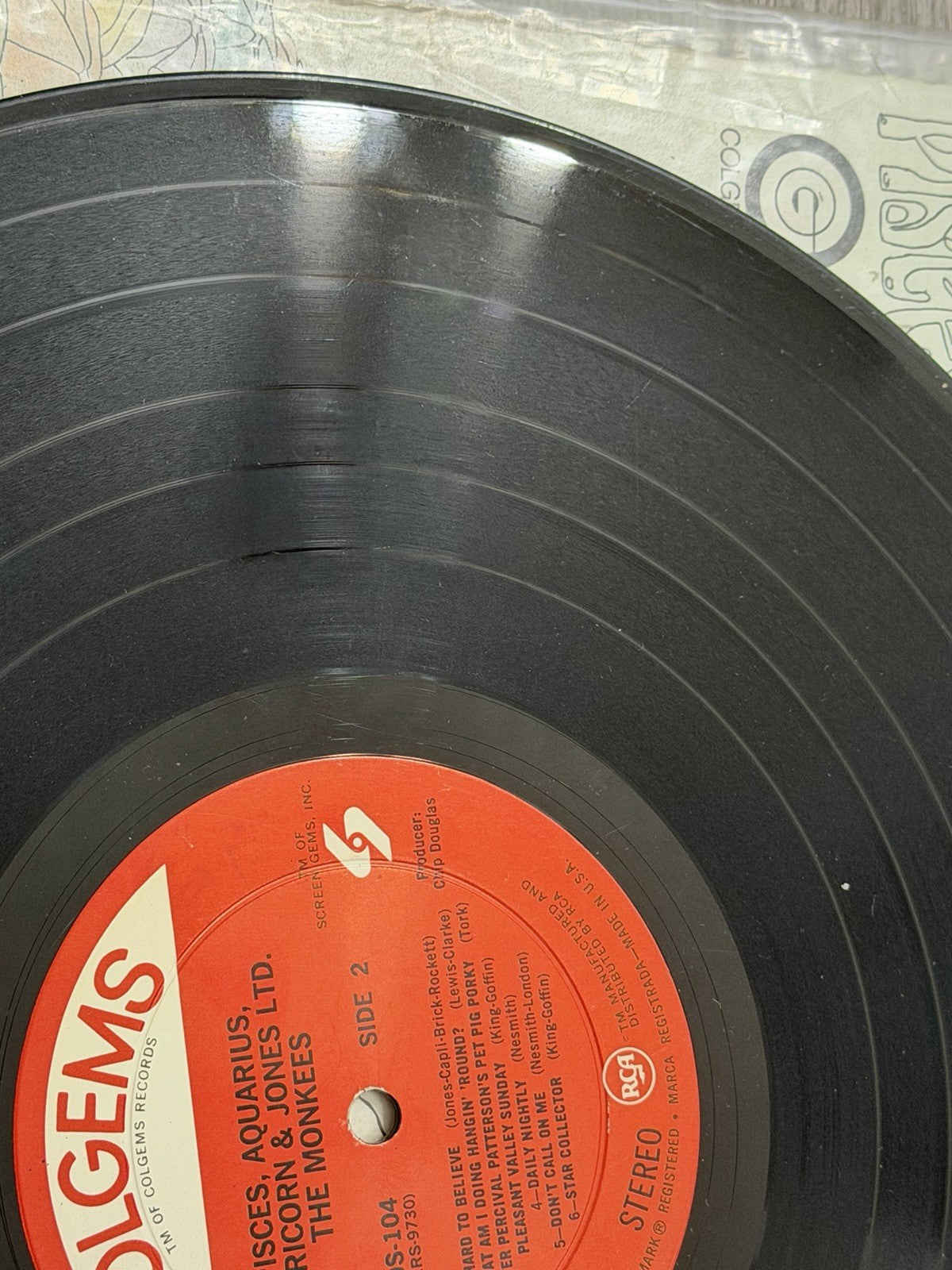 33 12" LP THE MONKEES PISCES AQUARIUS CAPRICORN & JONES LTD
