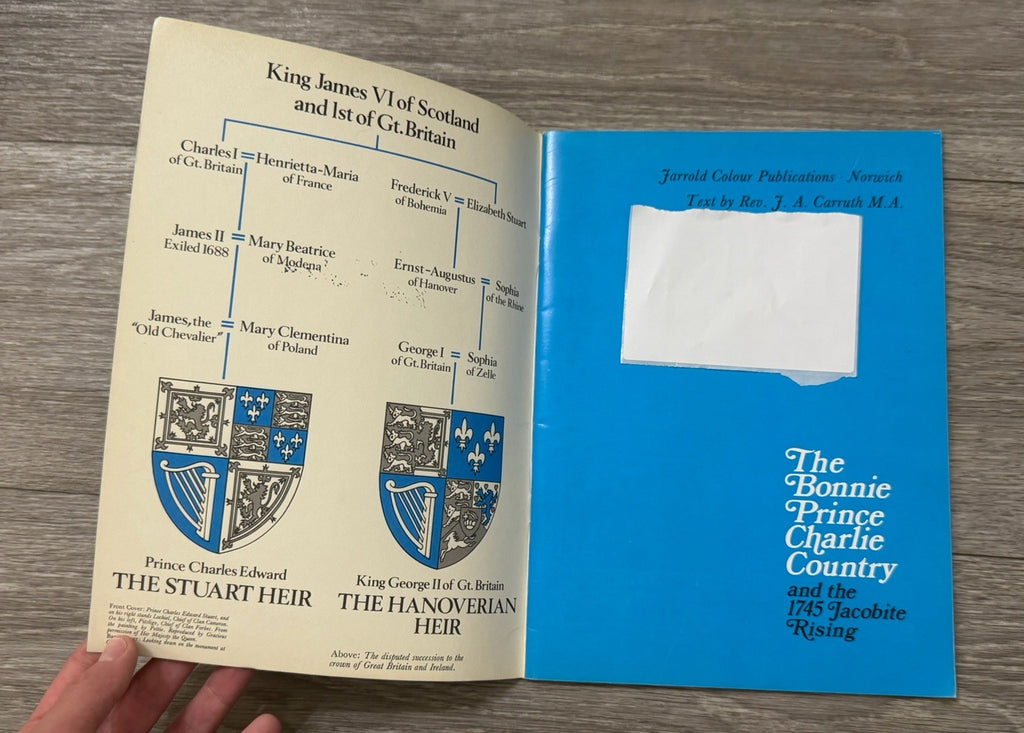 The Bonnie Prince Charlie Country & the 1745 Jacobite,J. A. Carruth PB 1985