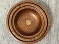 Republic De Honduras Vintage Hand Carved Wood Coin Ashtray 