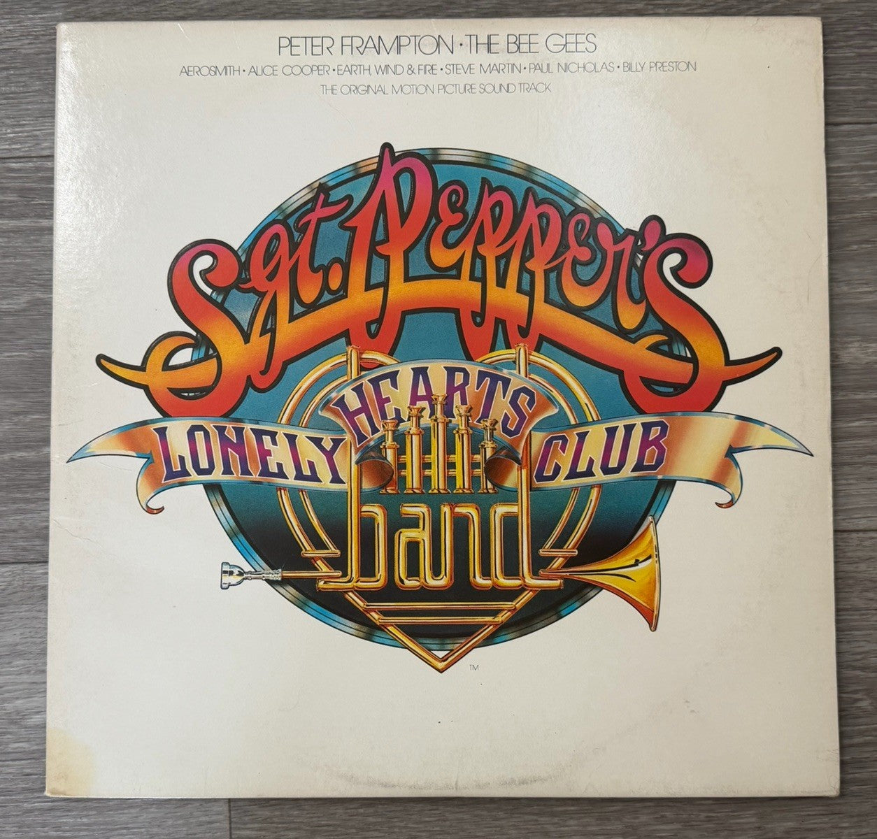 Vinyl Record LP Movie Soundtrack Bee Gees Sgt. Pepper's Lonely Hearts Club Used