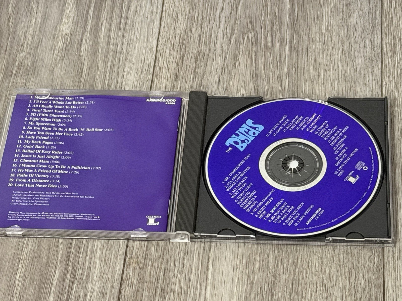 20 Essential Tracks frm the Boxed Set 1965-1990  CD The Byrds Case Cracked