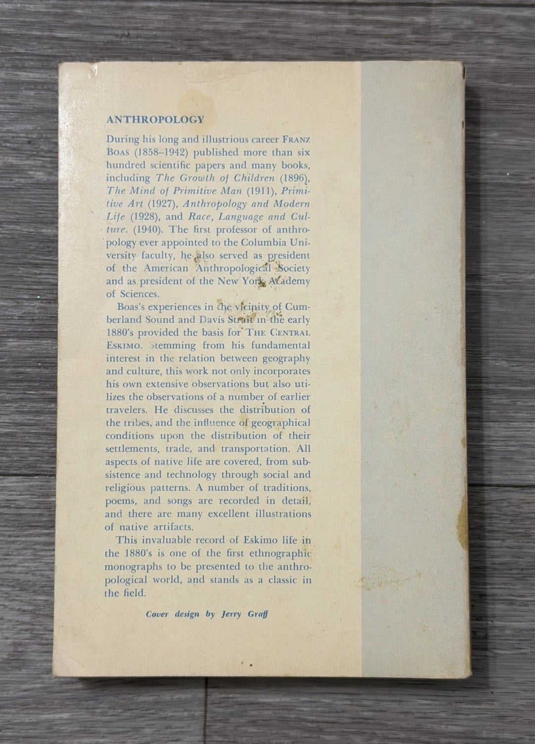 The Central Eskimo by Franz Boas [1964]