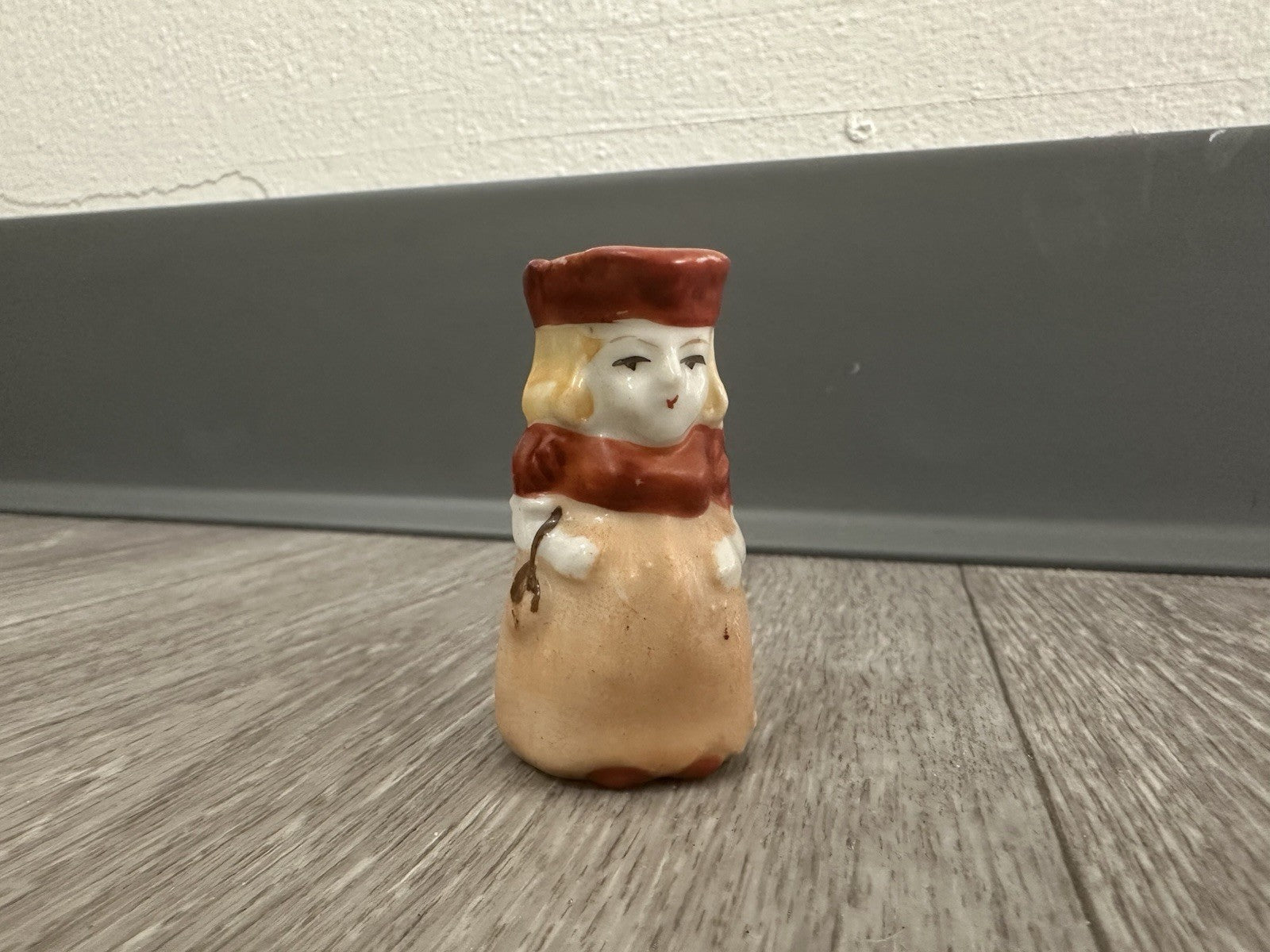 Vintage Miniature 2 Inch Toby Pitcher Jug Full Figure Lady Made in Japan