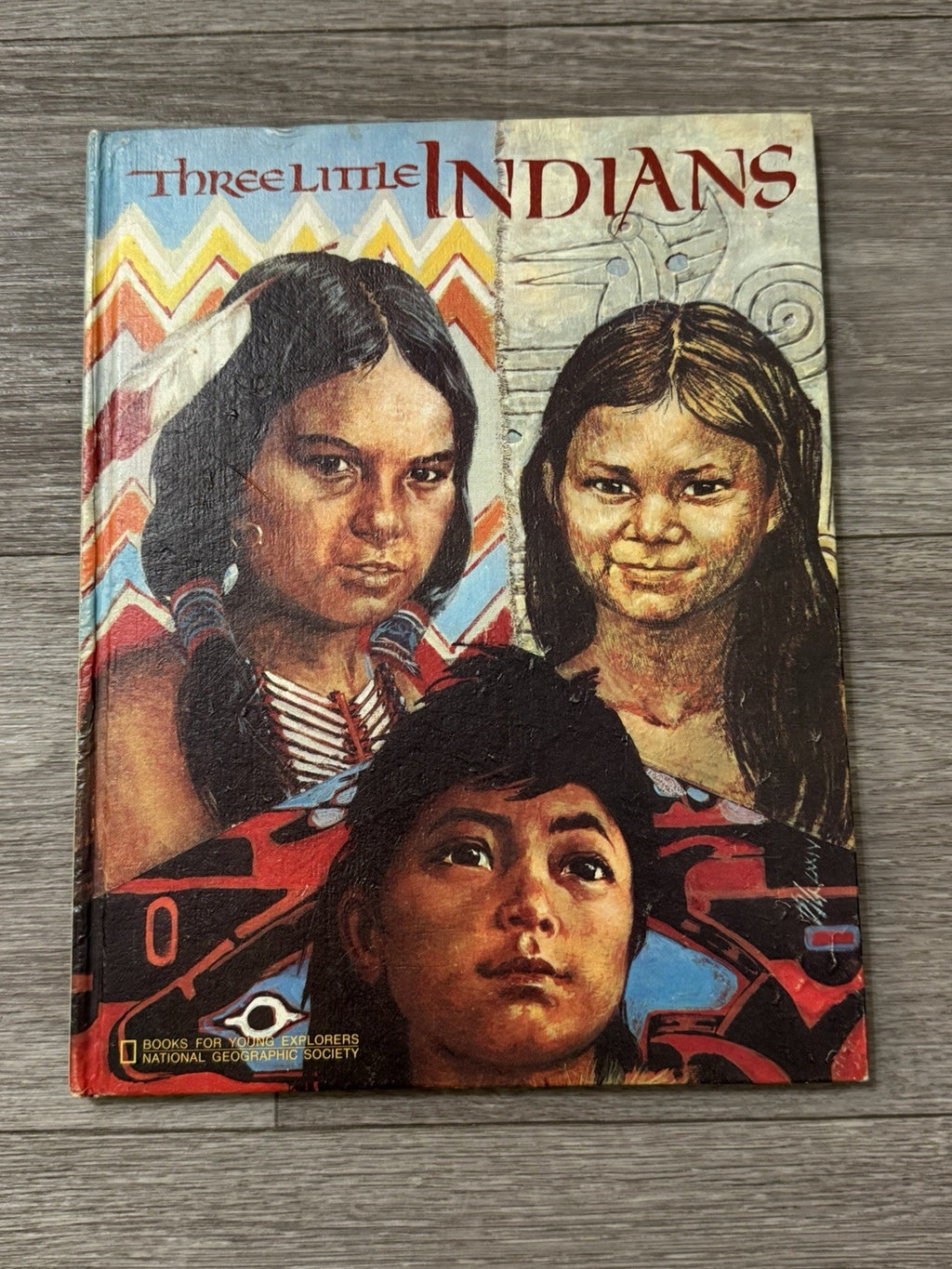 Three Little Indians by Gene S. Stuart (1974, hardcover) National Geographic Soc