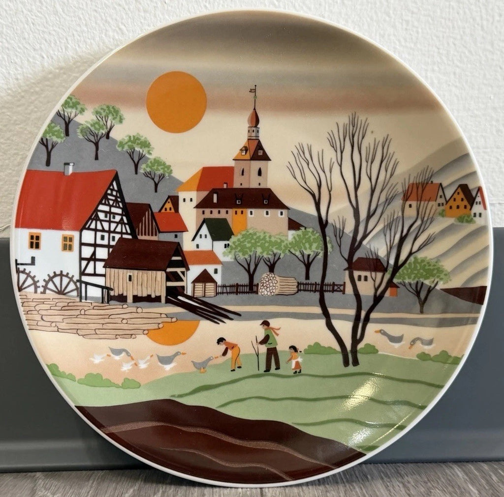 German plate Muhle in Franken Barbara Lurstenhofer E&A Bockling 7-7/8”