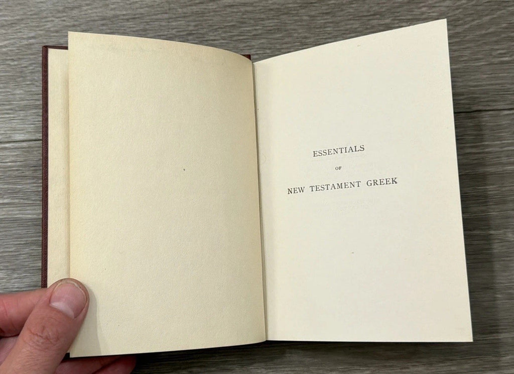 Essentials of New Testament Greek 1943 Reissue John Homer Huddilston BIBLE STUDY