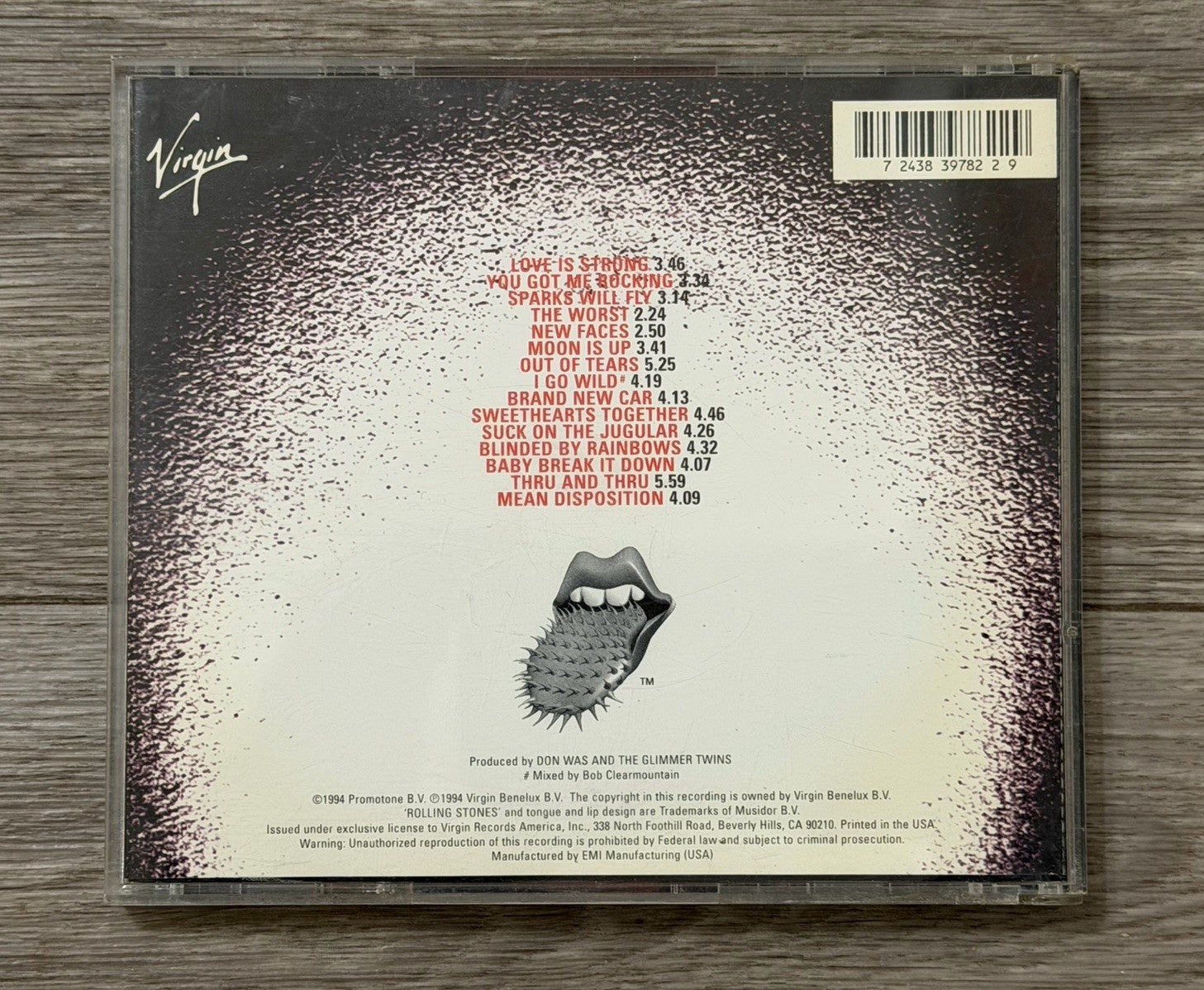 VINTAGE ROLLING STONES VOODOO LOUNGE CD 7243 Il8 39782 2 9 Virgin Records 1994