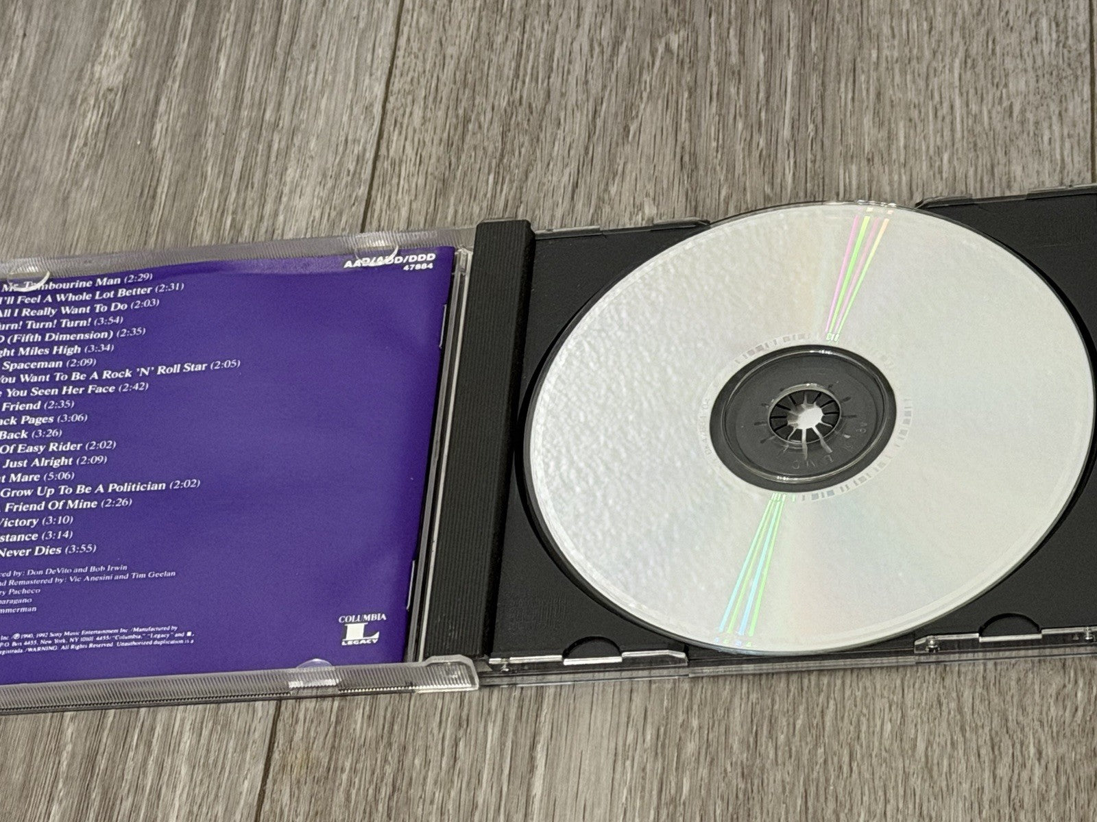 20 Essential Tracks frm the Boxed Set 1965-1990  CD The Byrds Case Cracked