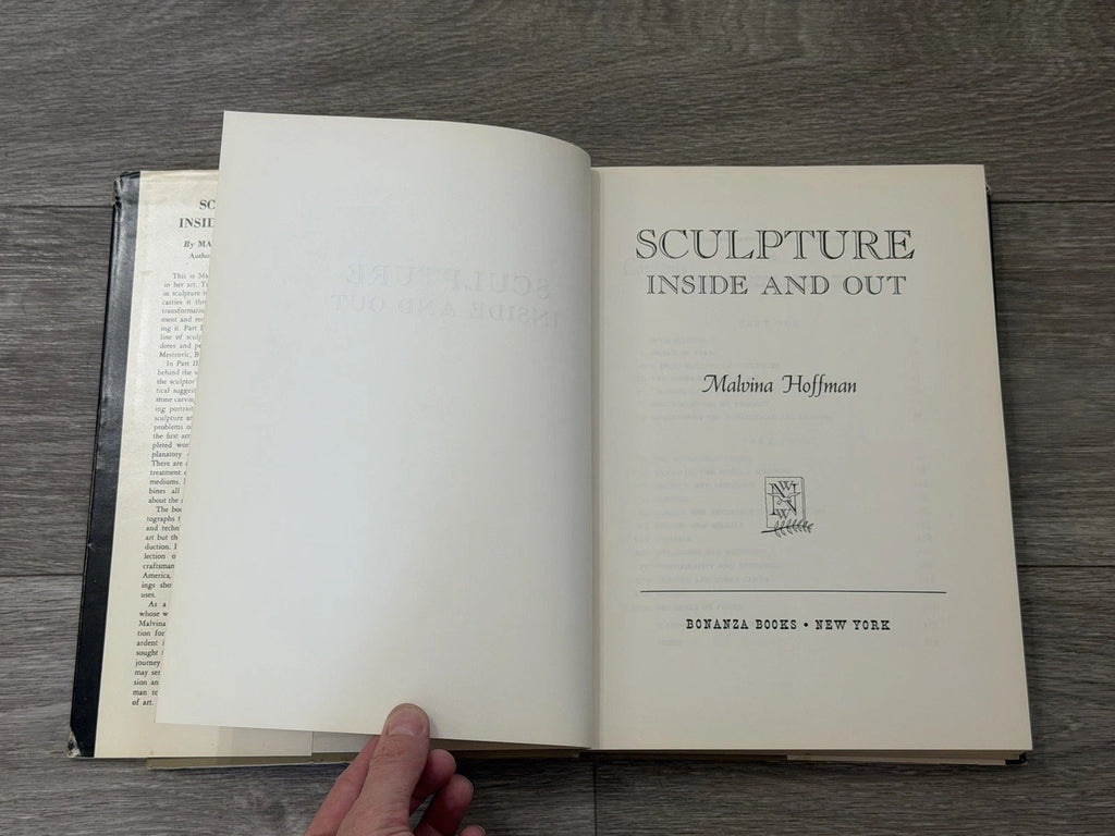 Sculpture, Inside and Out, by Malvina Hoffman, 1st, HBDJ, 1939, Illustrated VTG