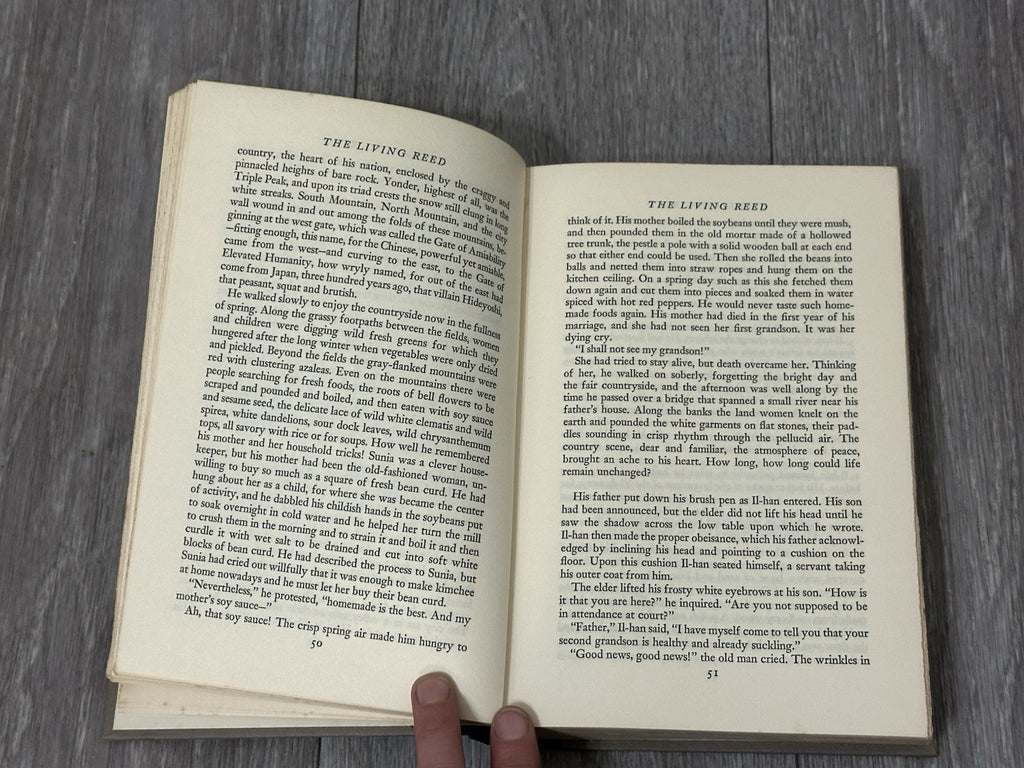 The Living Reed  by Pearl Buck, Hardcover, John Day publisher, 1963  