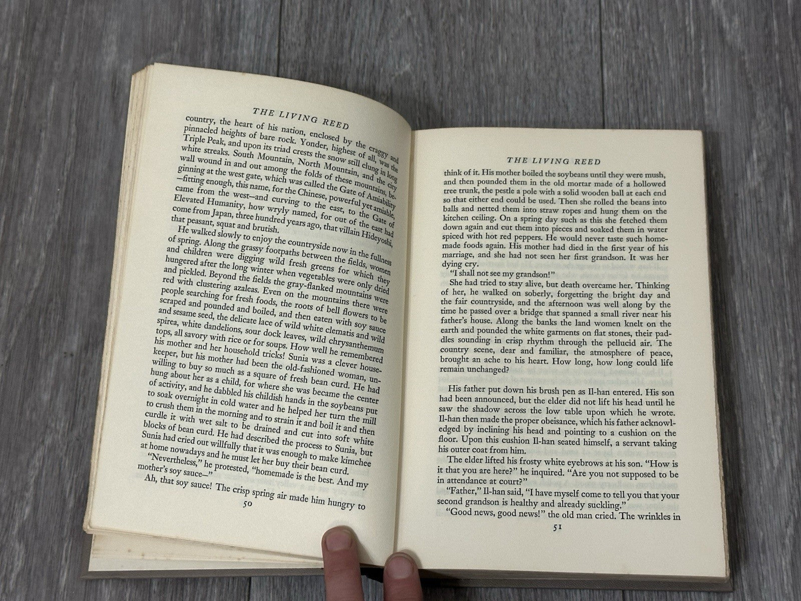The Living Reed  by Pearl Buck, Hardcover, John Day publisher, 1963  