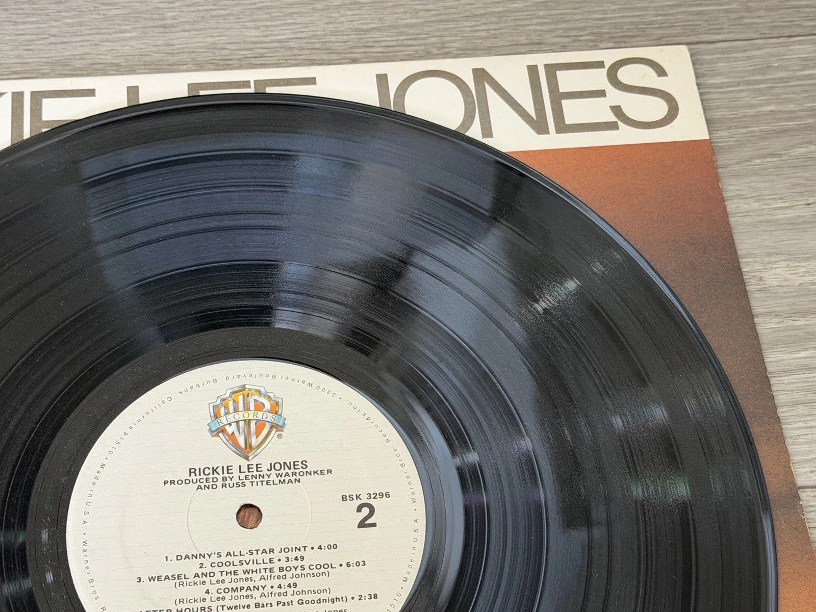RICKIE LEE JONES - Self Titled (1979) - 12" Vinyl Record LP - GOOD