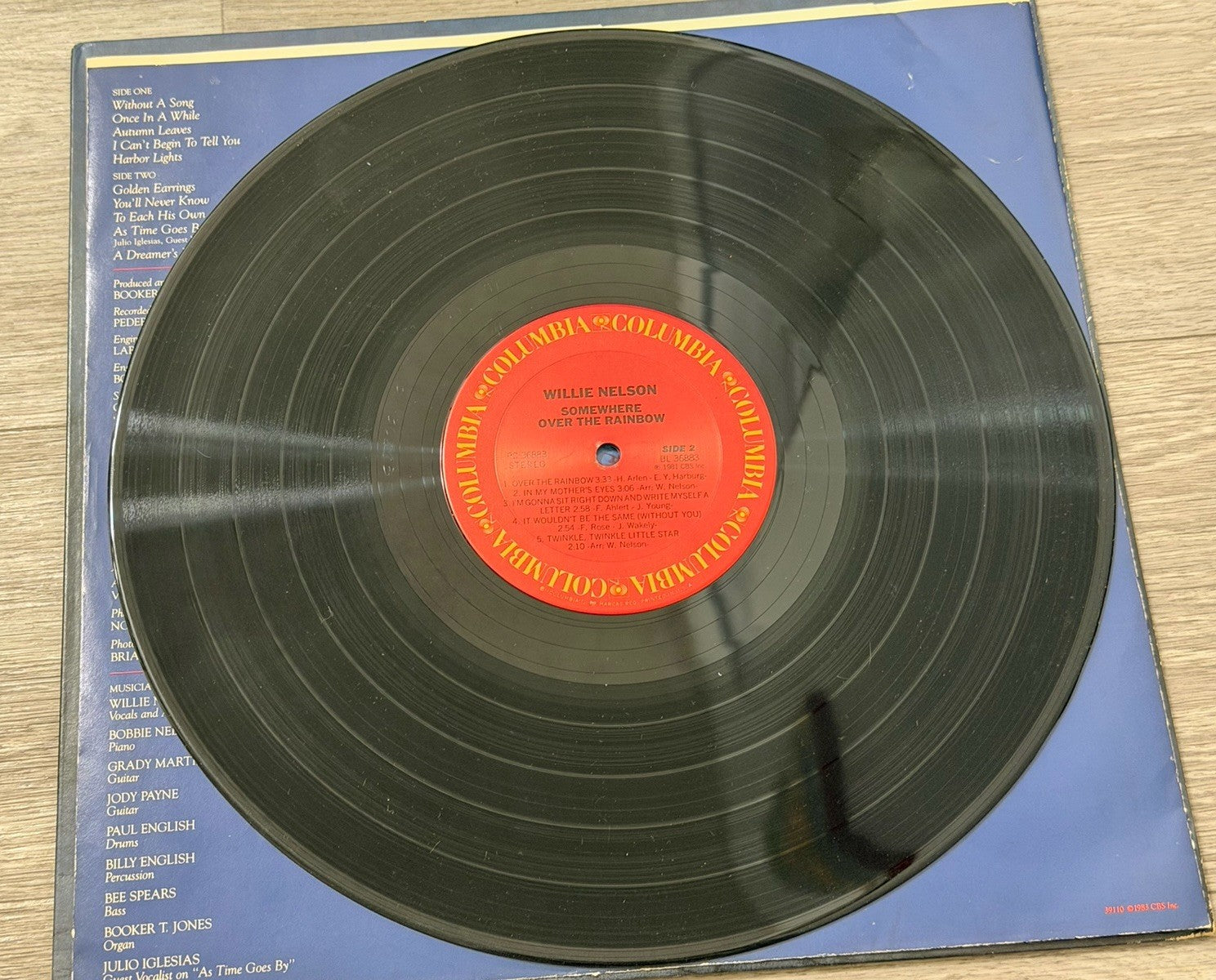Willie Nelson - Somewhere Over The Rainbow OG LP, NM/UC, Columbia, 1981, FC36883