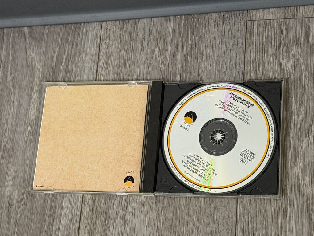 For Everyman by Jackson Browne CD Asylum Take It Easy Colors Of The Sun