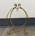 PIER 1 IMPORTS Goldtone Foldable Single Ornament Holder Display Stand