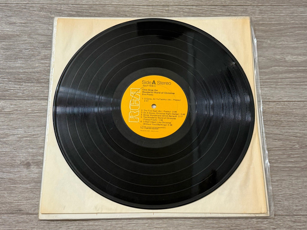 Elvis Sings The Wonderful World of Christmas LP 1971 RCA Album Vinyl Record