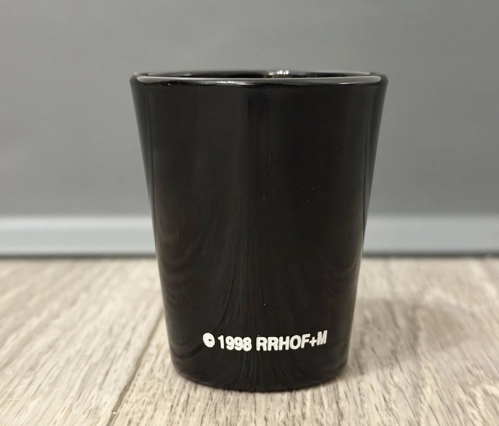 ROCK & ROLL HALL OF FAME MUSEUM SHOT CUP CERAMIC 1998 CLEVELAND OHIO