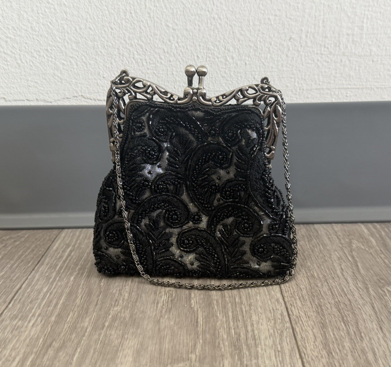Womens Vtg Style Beaded Sequin Evening Handbag Prom /Homecoming /Wedding Clutch