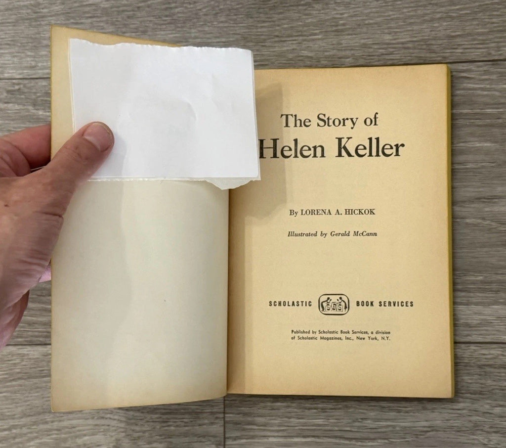 Vtg 1962 The Story of Helen Keller by Lorena A. Hickok Scholastic Paperback