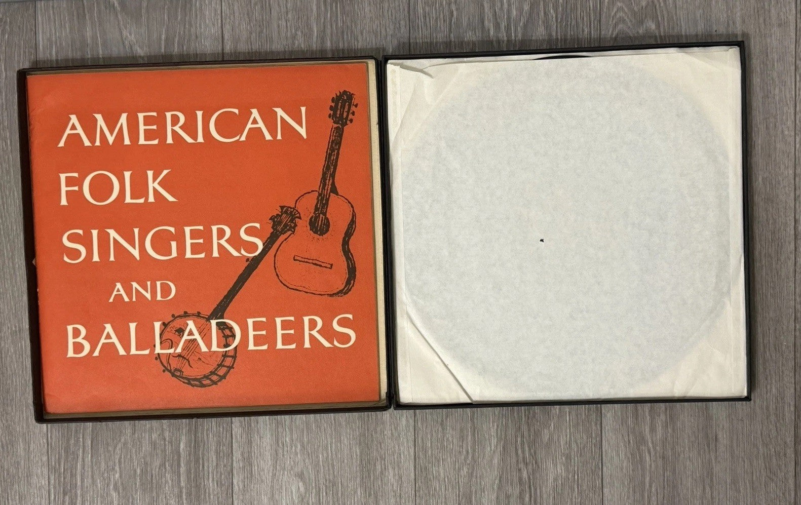 AMERICAN FOLK SINGERS & BALLADEERS Vanguard SRL-5644 3-Lp Box Set one Missing LP