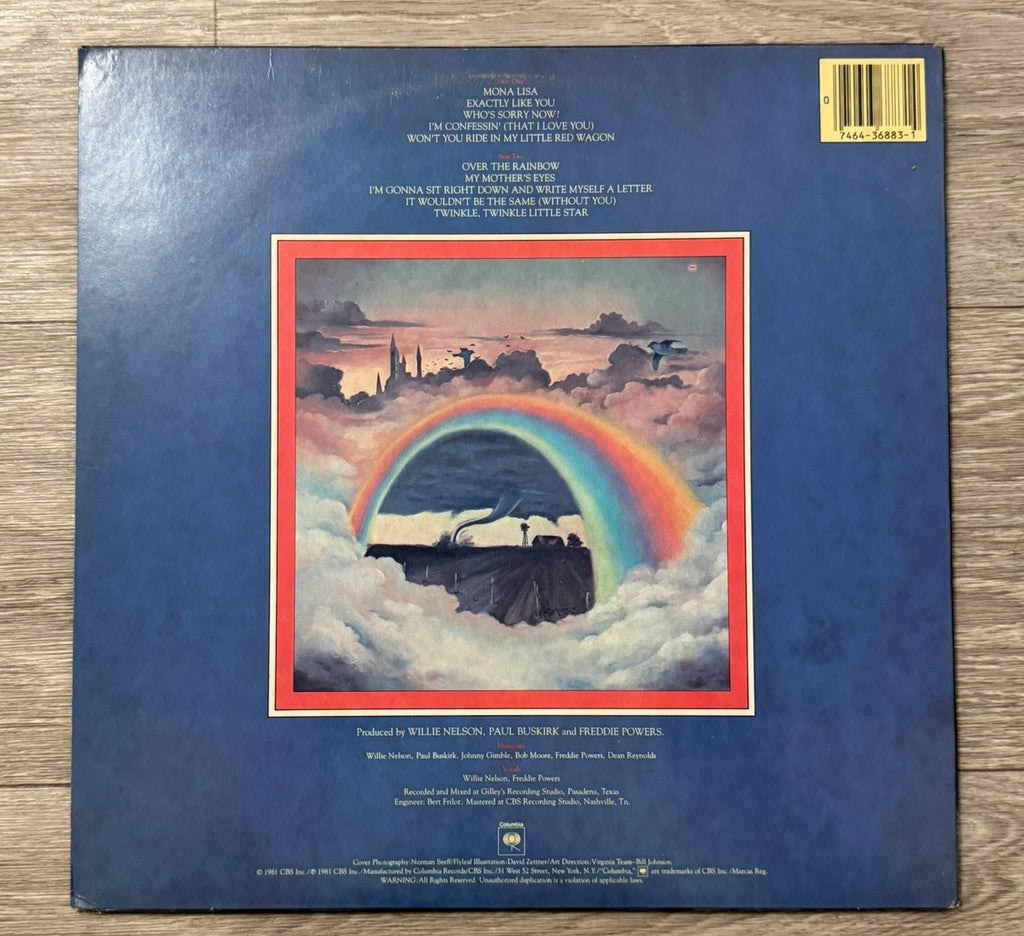 Willie Nelson - Somewhere Over The Rainbow OG LP, NM/UC, Columbia, 1981, FC36883