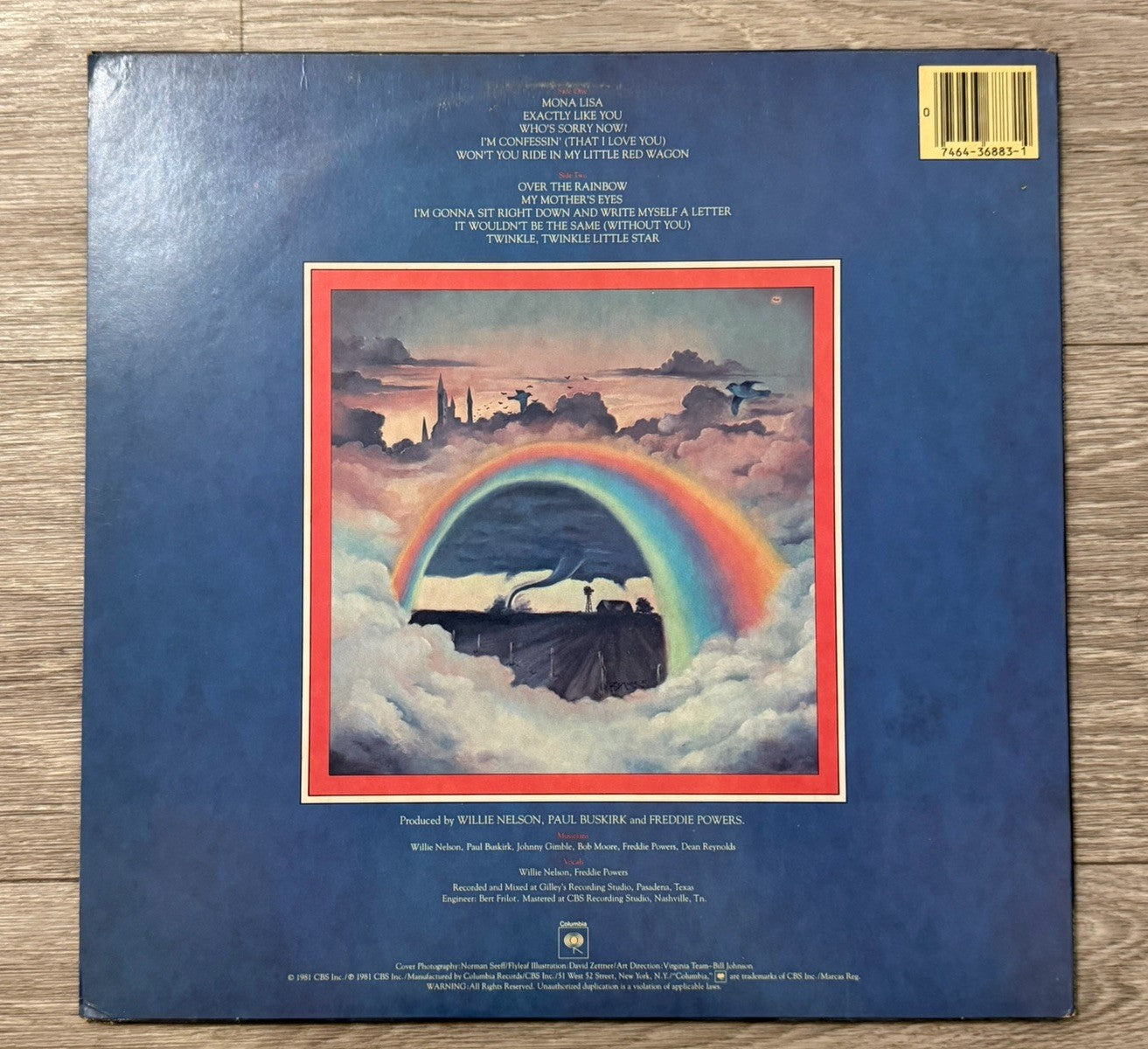 Willie Nelson - Somewhere Over The Rainbow OG LP, NM/UC, Columbia, 1981, FC36883
